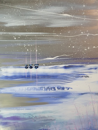 Virginie Trefert peintre sur metal